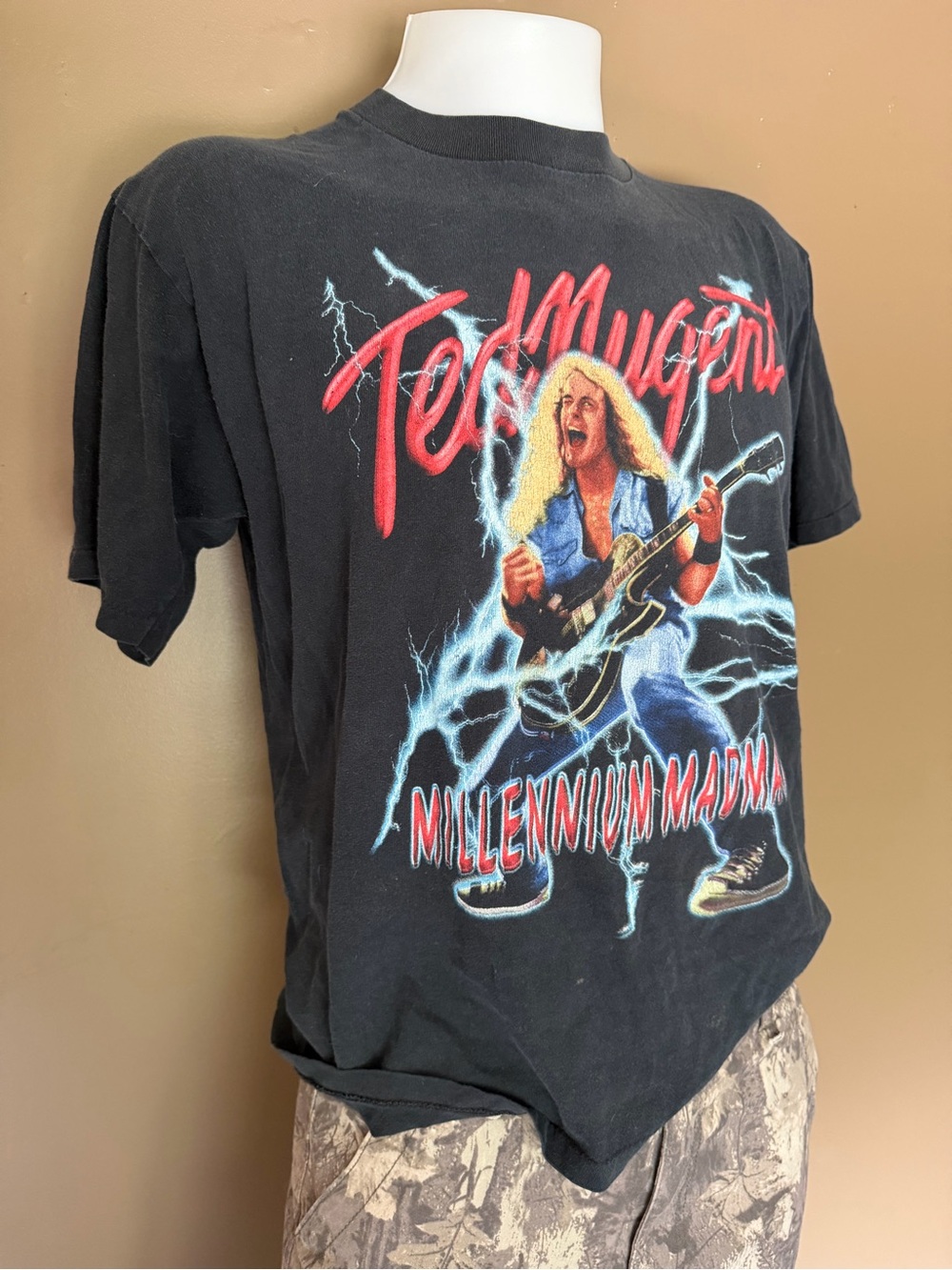 Vtg 90’s Ted Nugent Rock Band Tee - Millennium Madman